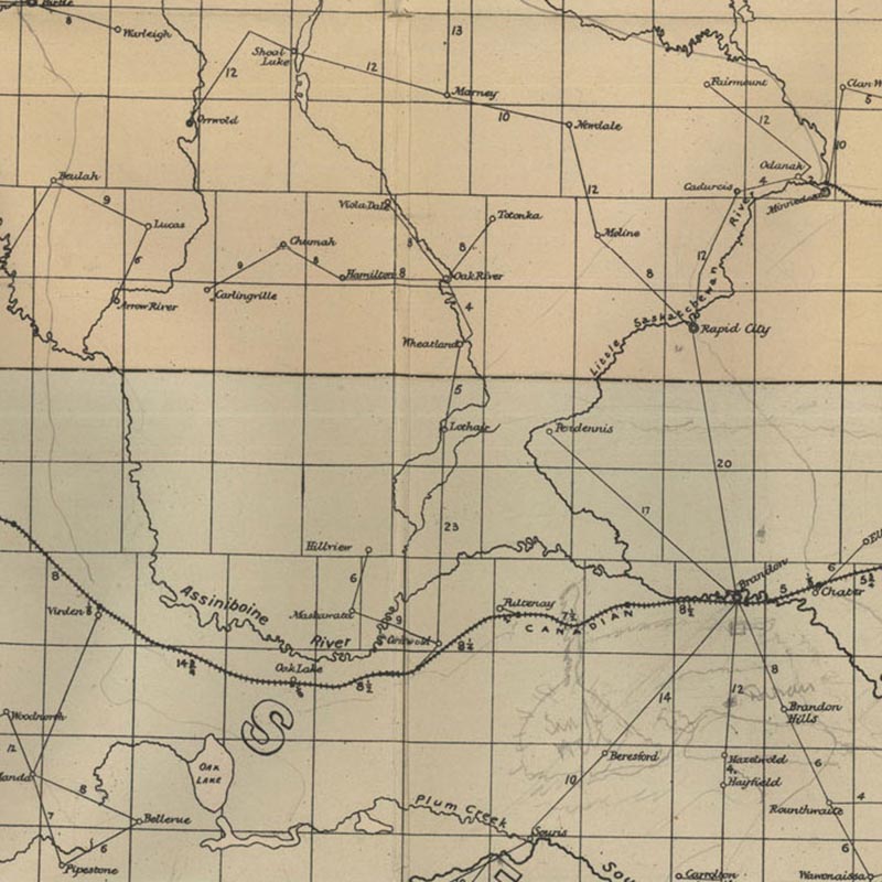 Postal Routes (1884)