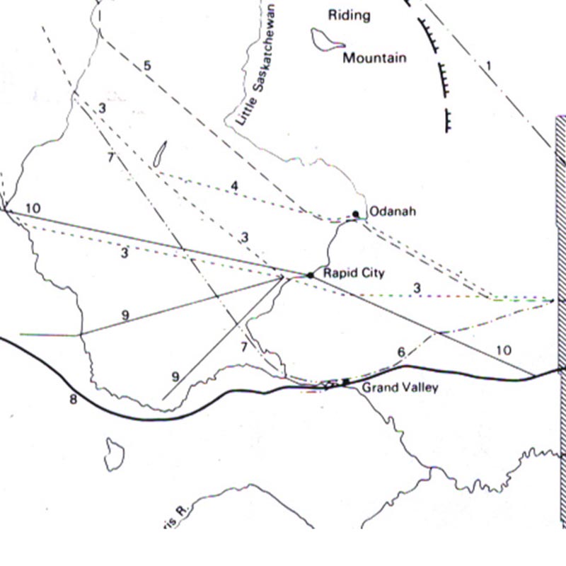 Map of Proposed Routes for Railways