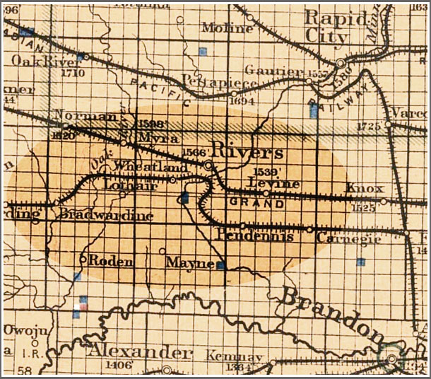 Historical Map – Rivers Area