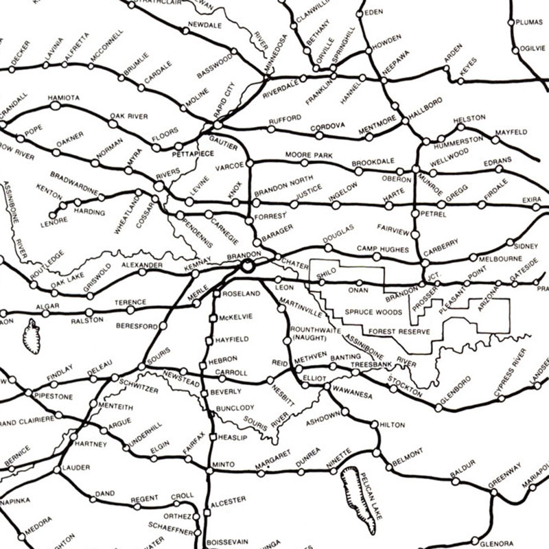 Rail Lines in 1935