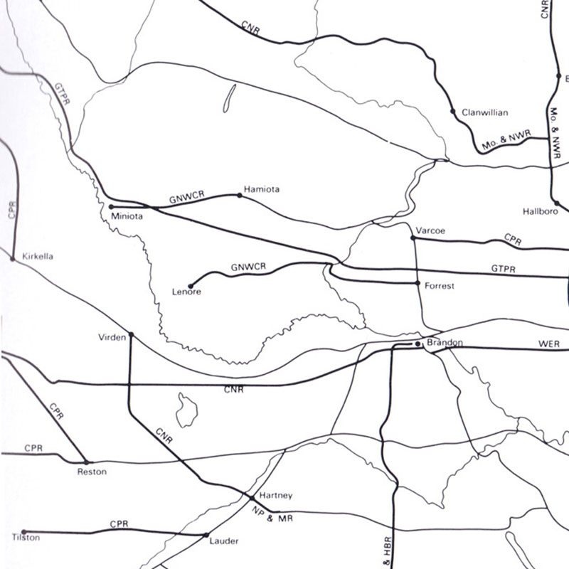 Railway Construction in Southwest Manitoba 1900-1909