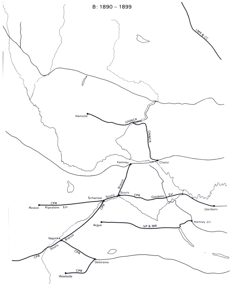 Railway Construction in Southwest Manitoba 1890-1899